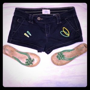 American Eagle Navy Blue Chino Shorts Size 4